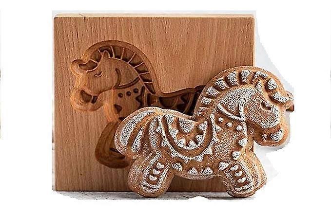 Forma biscuiti, Model cal, Lemn