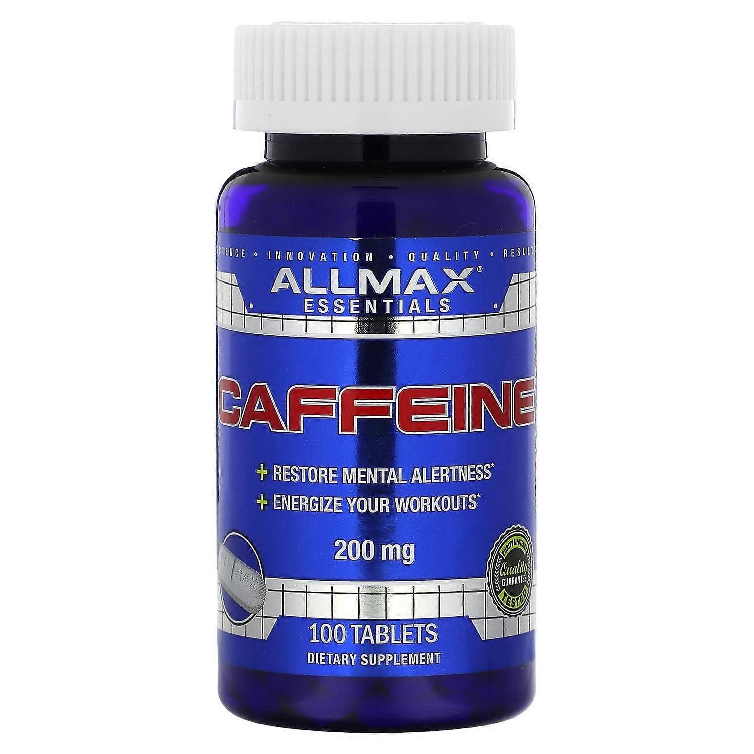 ALLMAX, Caffeine , 200 mg, 100 Tablets