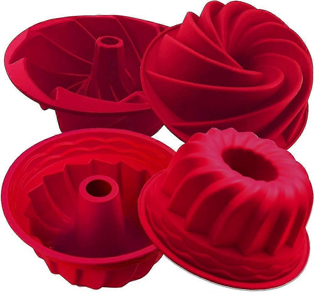 Silikon räfflade kakformar Nonstick Cake Formar Brödformar För bakning