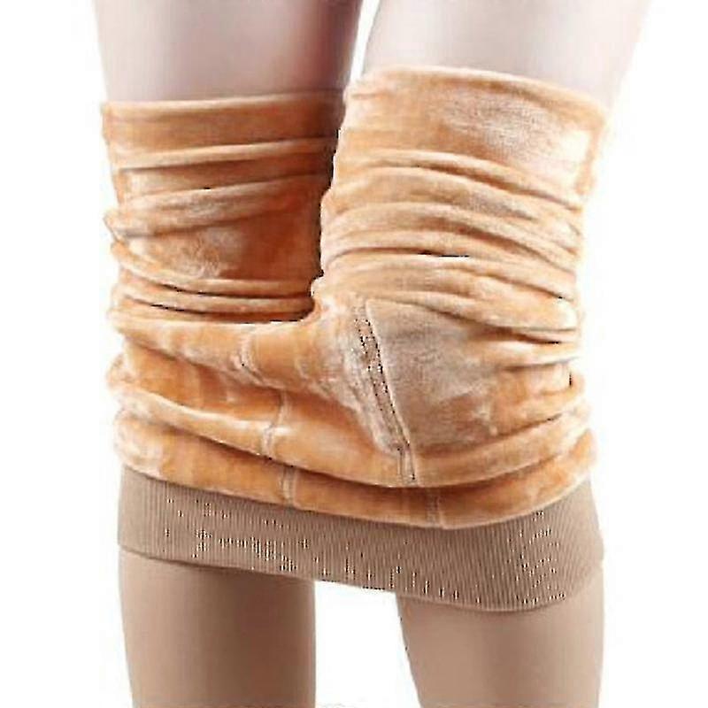 Women Fleece Lining Leggings Solid Color Tights Full Length High Waist Tummy Yj5-2 Yj5-2