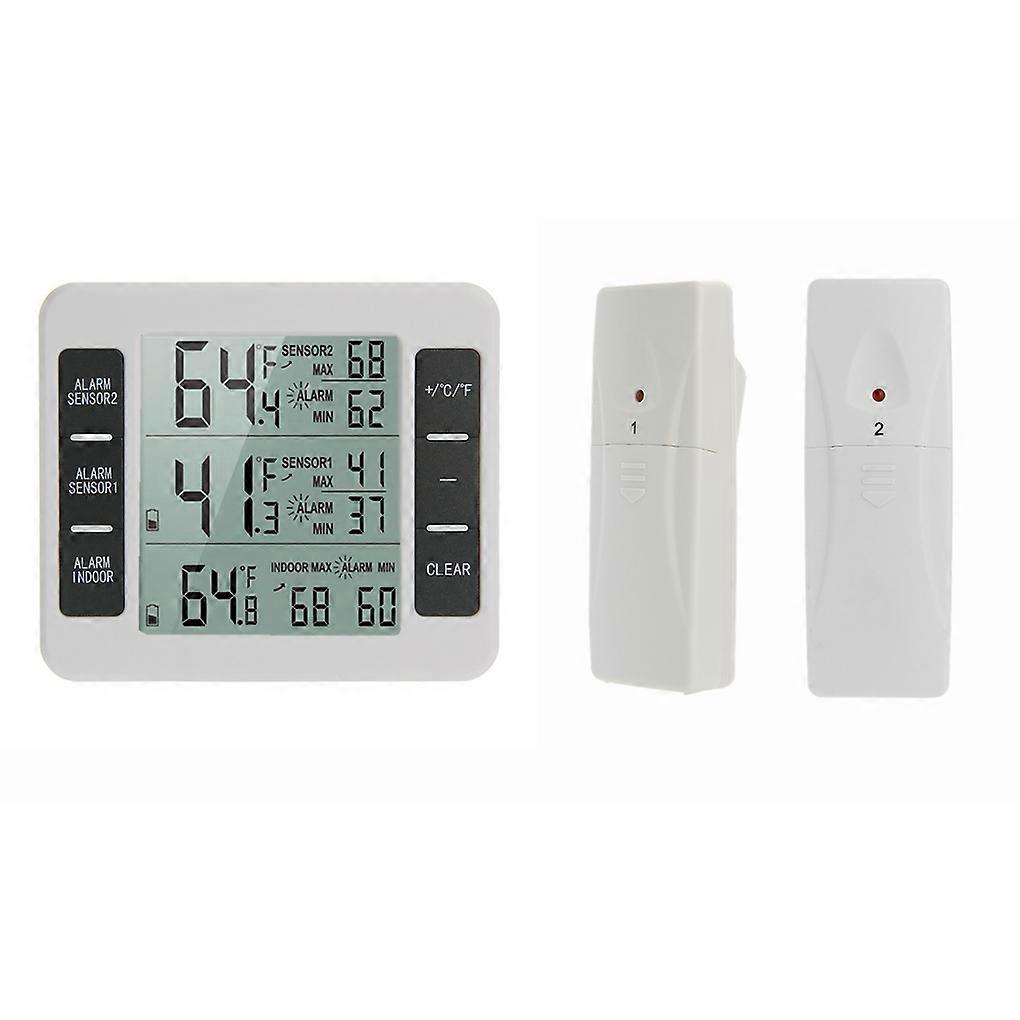 Wireless Transmission Thermometer Refrigerator Freezer Alarm Thermometer Temperature Measuring Instrument