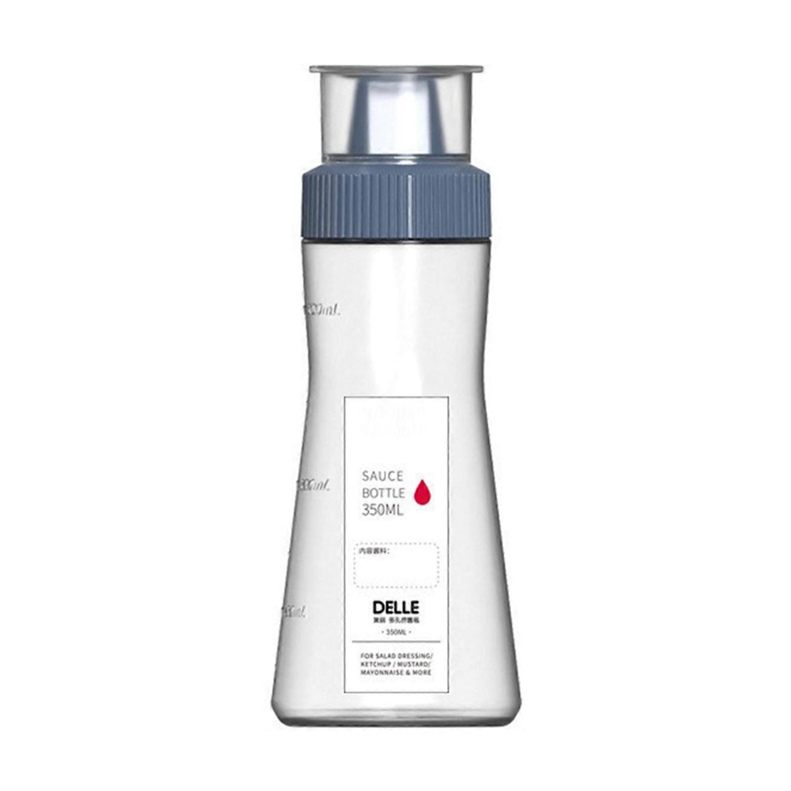 Condiment Bottles for Sauces Empty Squeeze Bottle with Lid Transparent Leakproof Maple Syrup