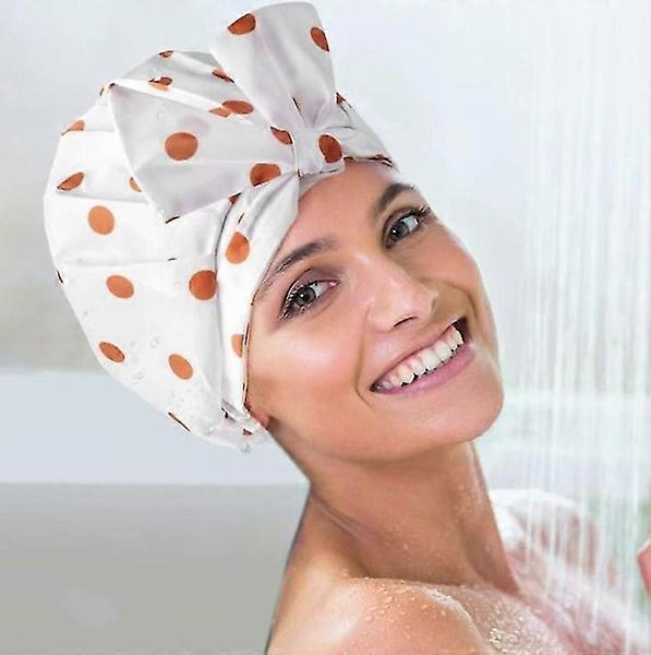 Large Waterproof Reusable Bran Shower Hat for Mushing in Shower Box