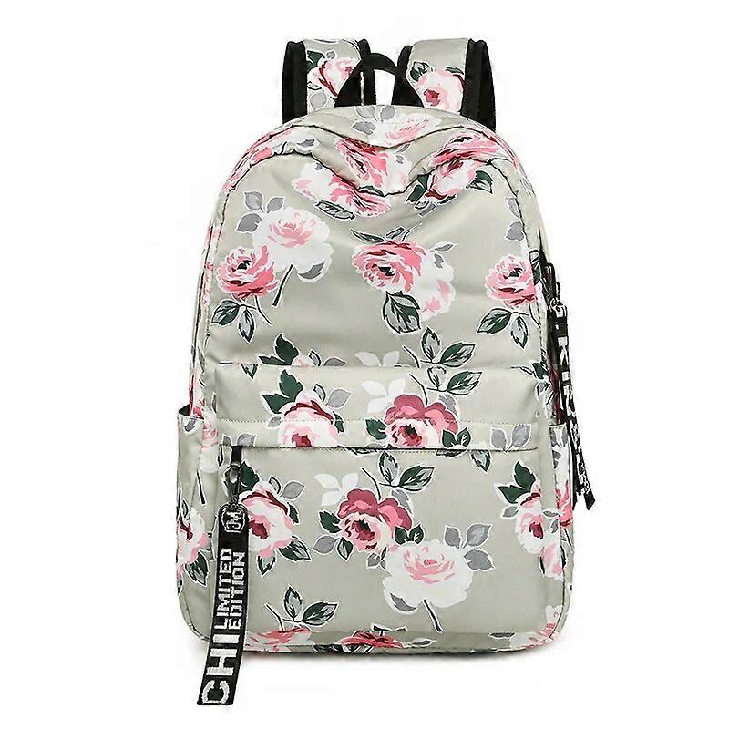 Chinese Style Floral School Backpack Flowers Backpacks for Teenage