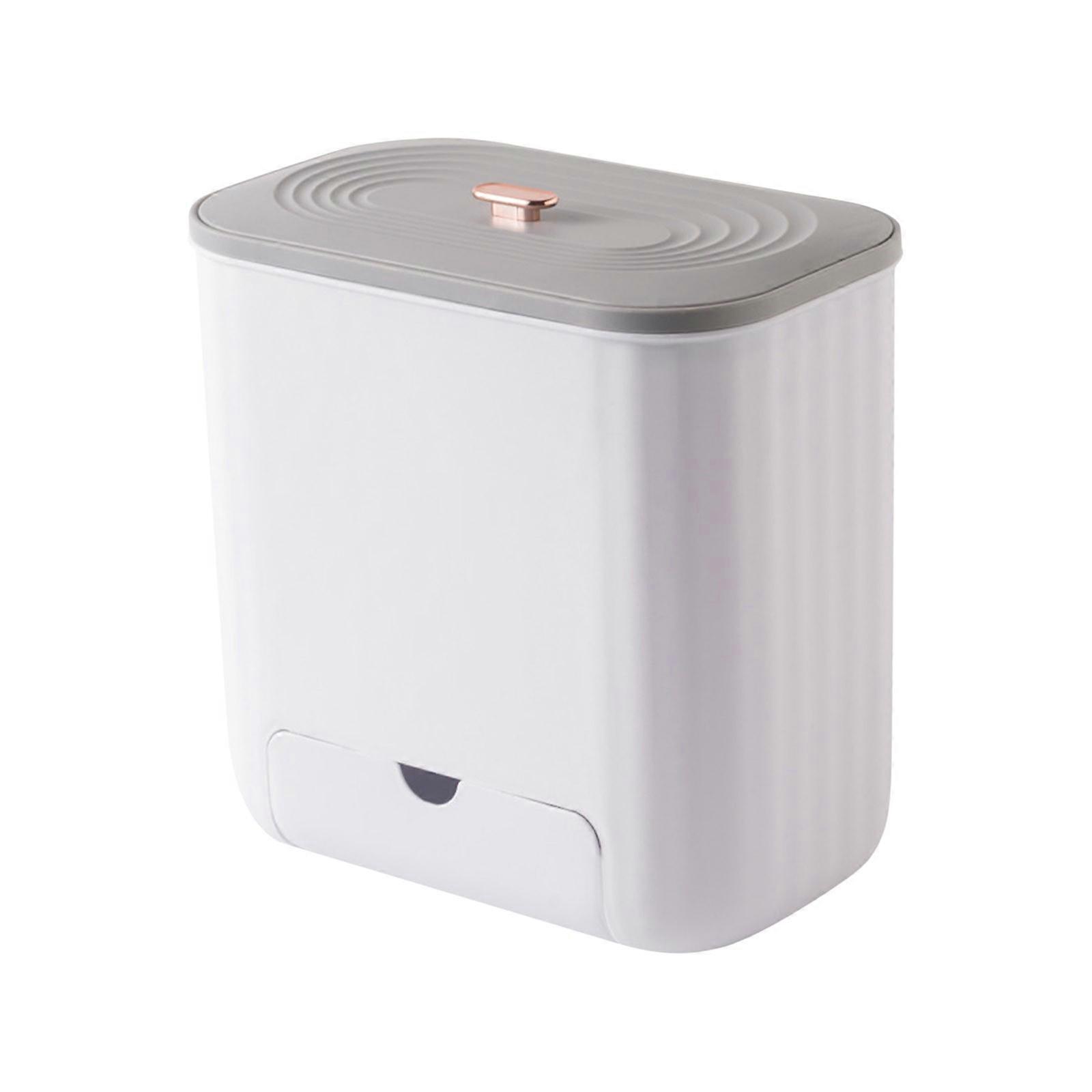 Experience A Clean And Fresh Kitchen With This 5L Hanging Trash Can - Easy To Install On Kitchen Cabinet Doors Say Goodbye To Clutter Flye245871