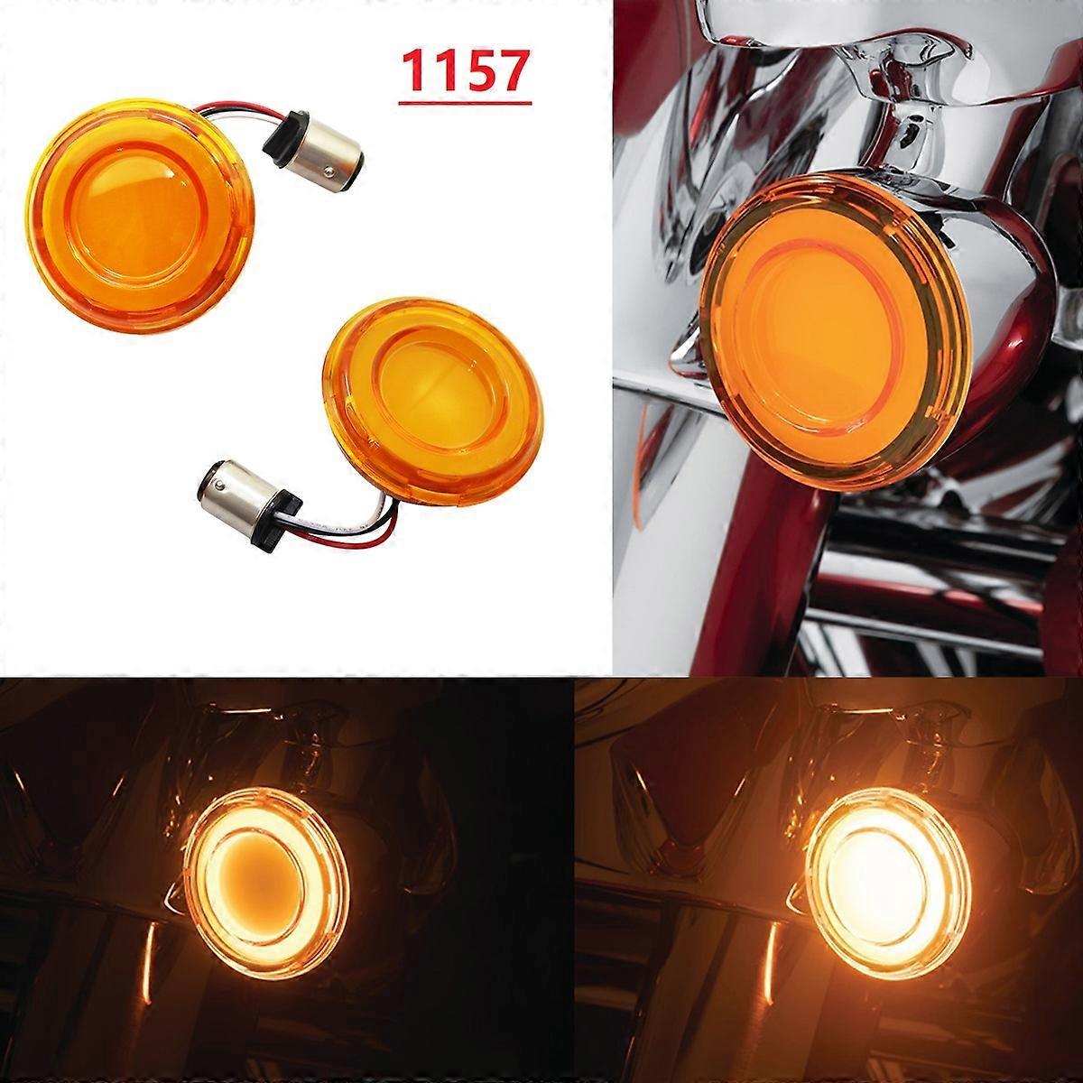 1157 Bullet Style LED Front or Rear Turn Signals Conversions Case For Harley touring Dyna Sportster XL Breakout