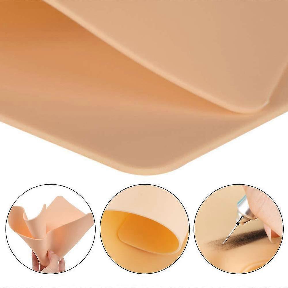 10 Pcs Of Tattoo Practice Skin, Double-sided Professional Artificial