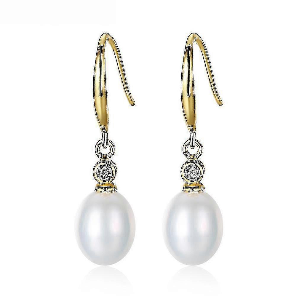 Ear Studs S925 Freshwater Pearl Ear Hooks Earrings For Ceremony