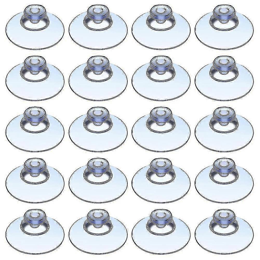 100 Clear Suction Cups Compatible With Outdoor, Kitchen, Window 20mm