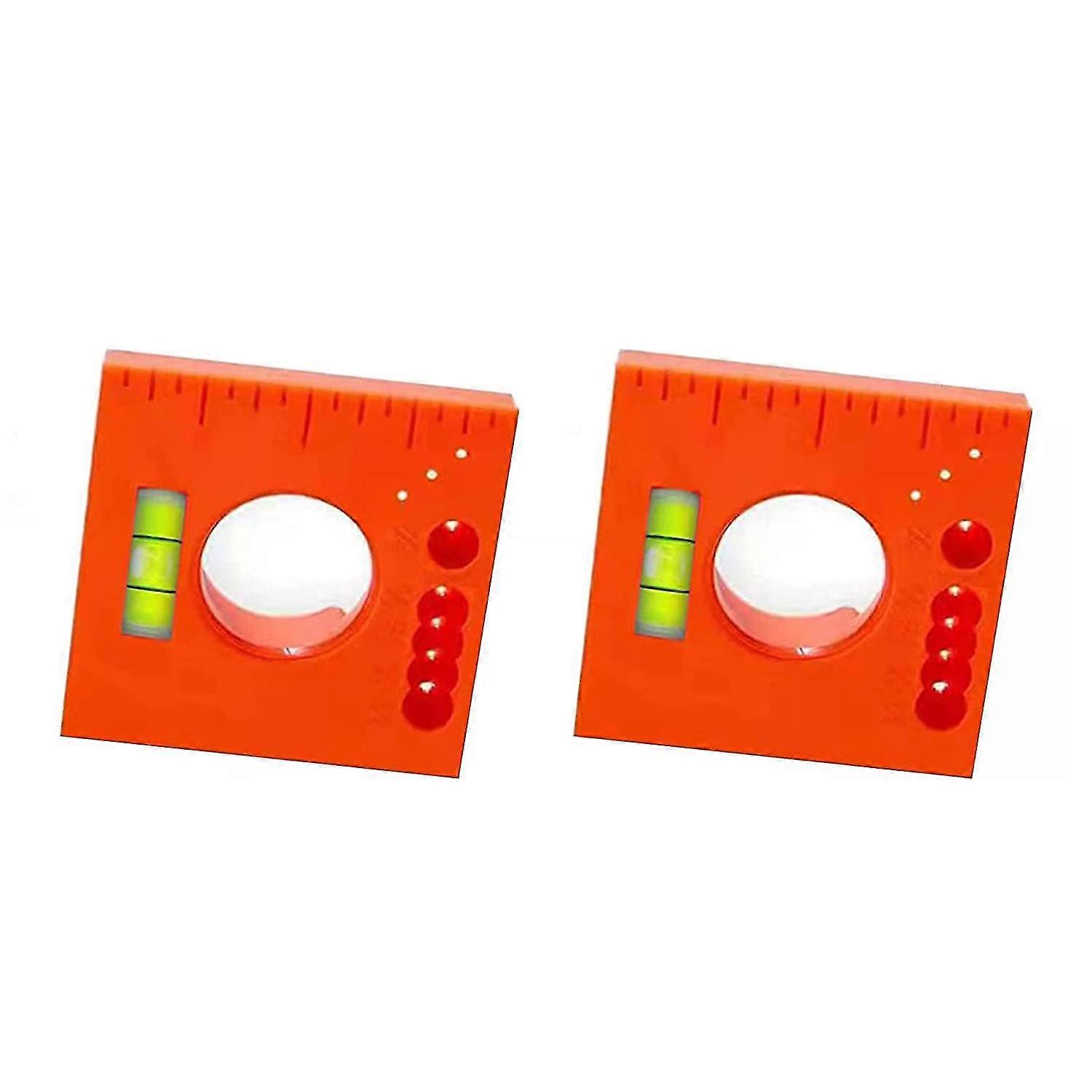 2pcs Marks Offset Ruler With Horizontal Cylinder 5 In 1 Multifunction Ruler Cutting Marking Offset