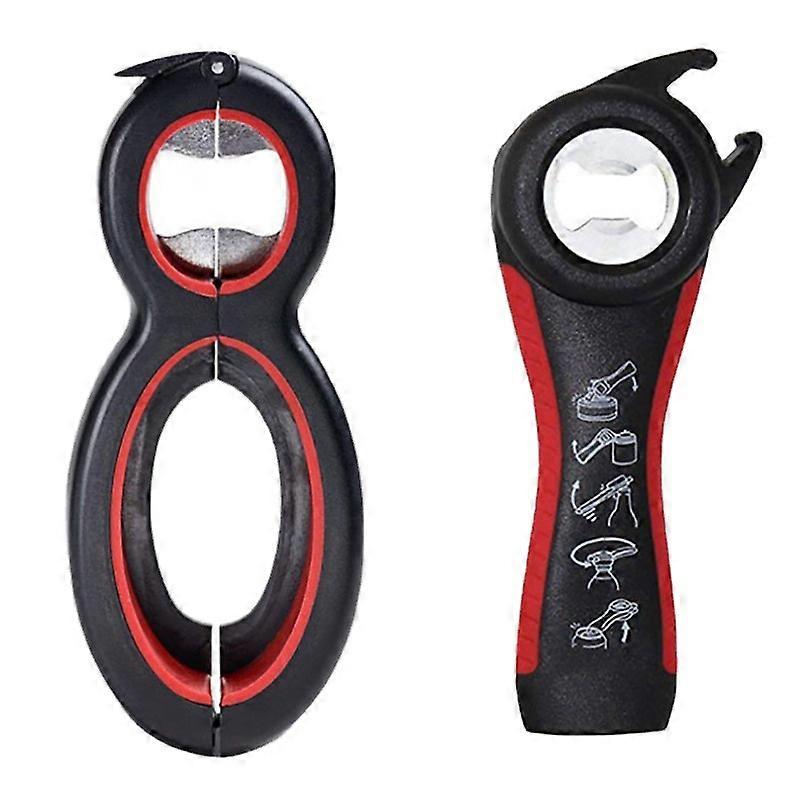 Jar Opener, 5 in 1 Multi Function Can Opener Bottle Opener Kit wi