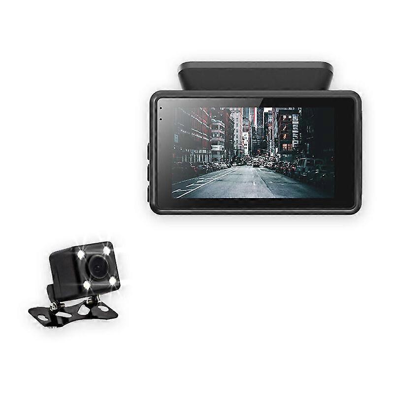 F7 front&inside&outside driving recorder front&rear dual lens 1080P night vision - front + exterior styling - 2pcs