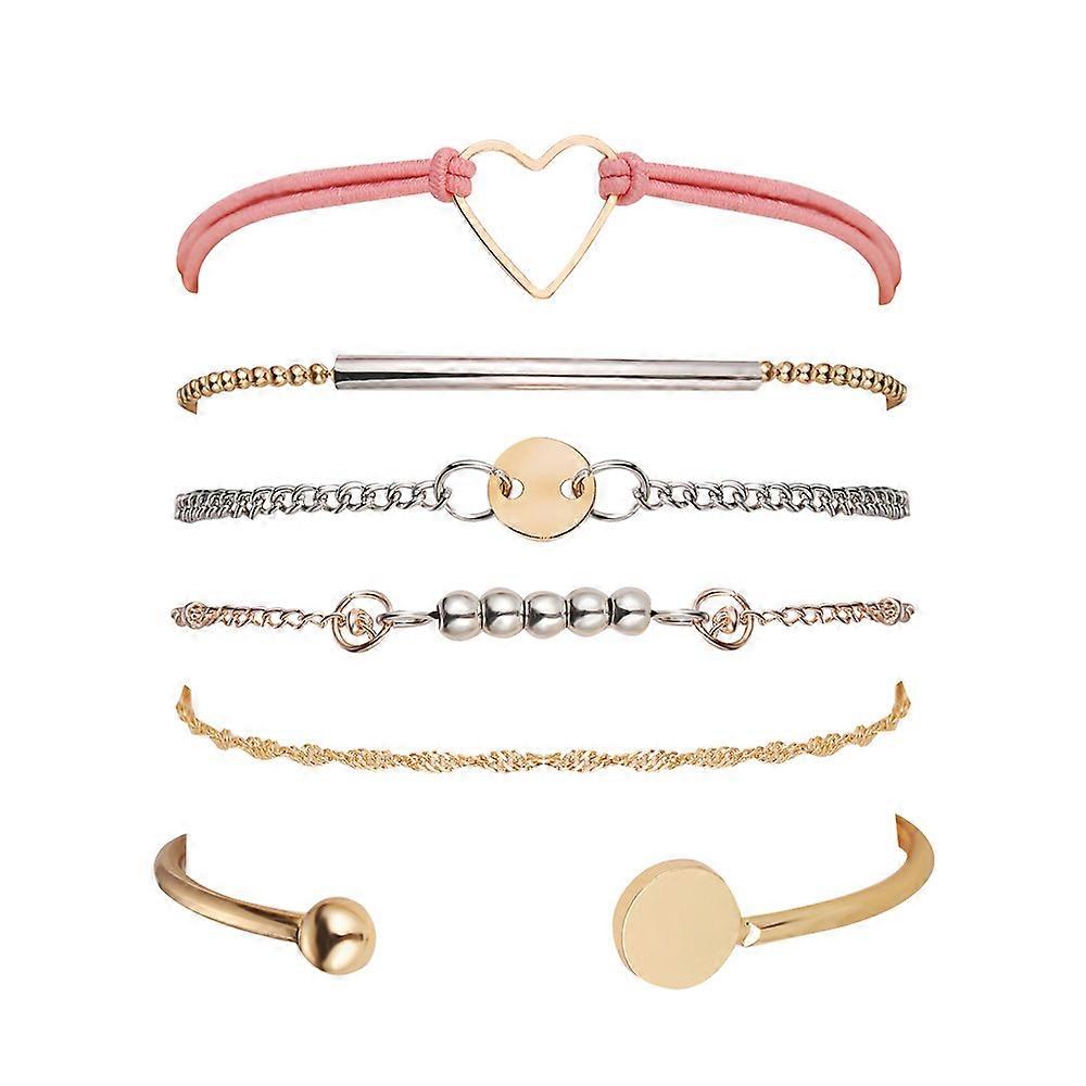 Layered Bracelet Sets Assorted Beaded Bracelets Multiple Stackable Wrap Bracelets Jewelry Adjustable