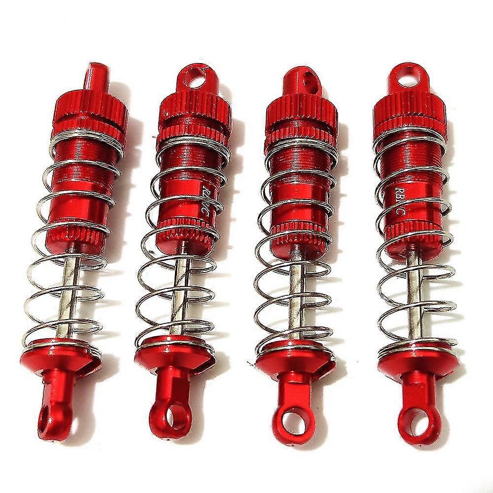 4pcs Metall vorne hinten Stoßdämpfer für C14 C24 Mn D90 Mn45 18301 A959 K929 RC Auto Upgrades, rot