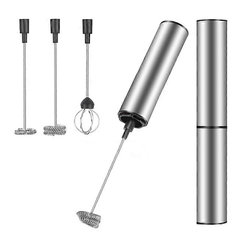 Handheld Coffee Frother Electric Whisk, USB Rechargeable Foam Maker Bubbler Egg Beater for Hot Cho