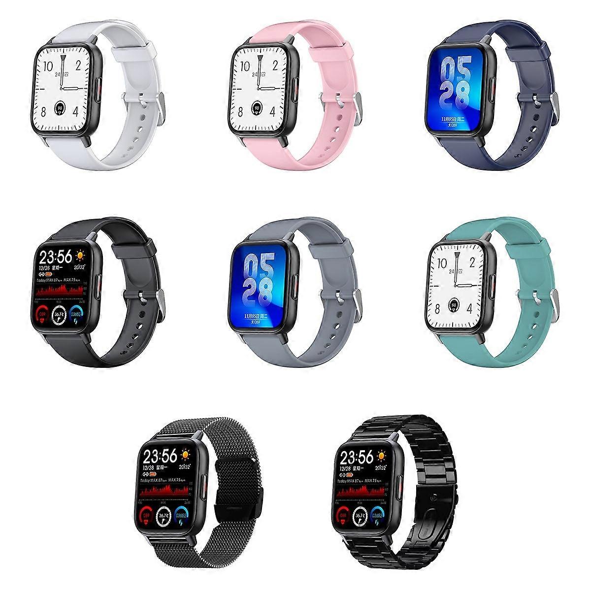 QS16Pro Sports Waterproof Smart Watch, Color: Pink Pink