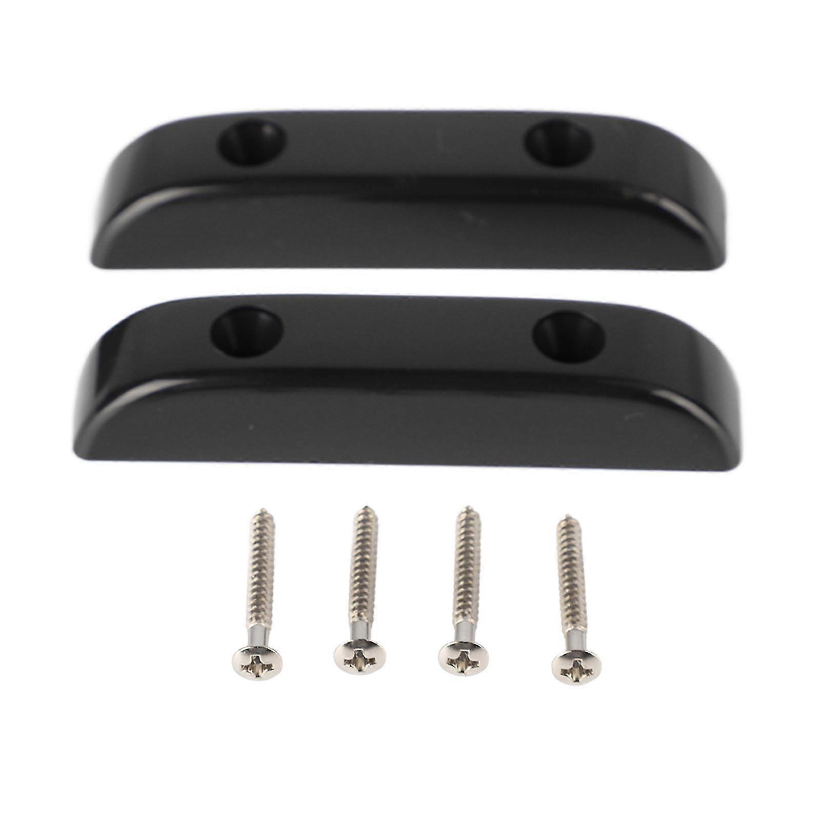 2 Pcs Basse Repose-Pouce En Plastique Anti Glissement Poids Léger Jazz Basse Guitare Pouce Repose-Doigt GM01 Noir