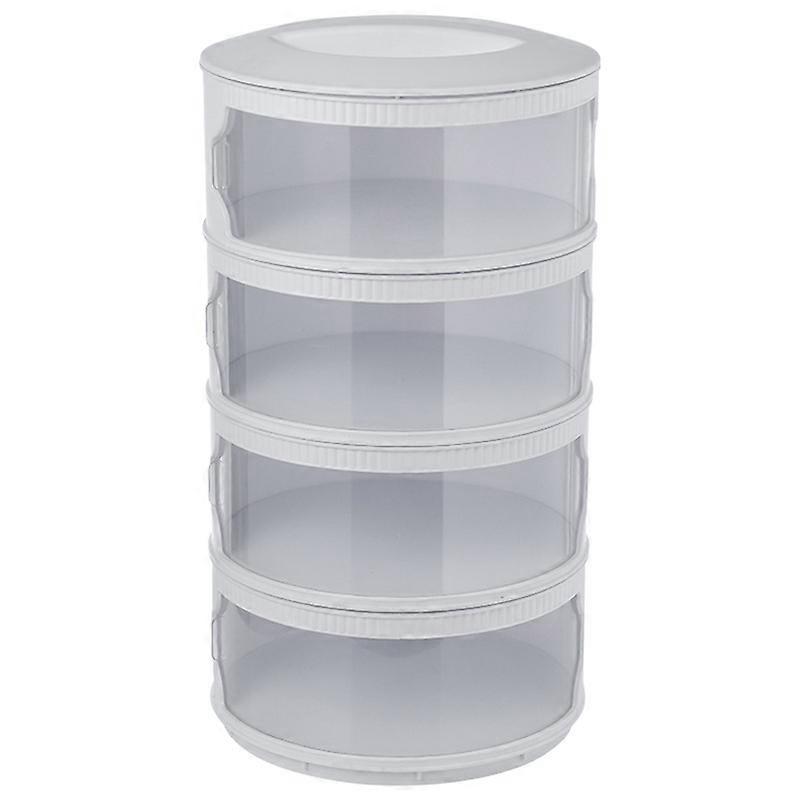 Stackable Food Dome Multi-Layer Transparent Insulation Cover Dustproof for Refrigerator Kitchen Acc