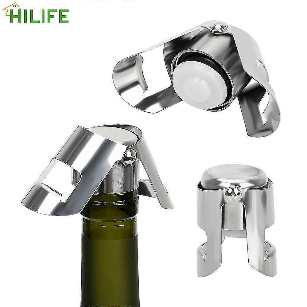 Vinflaskpropp Vinölflaska Korkplugg Rostfritt stål Champagne Mousserande propp Bar Verktyg 1PC Tätning Flasklock