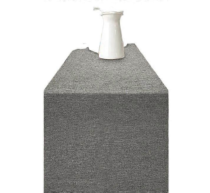 Modern Spring Table Runner, Washable, Linen Look, Table Runner, Water-Repellent, Table Runner for Dining Room, Party, Holiday Decoration Grey