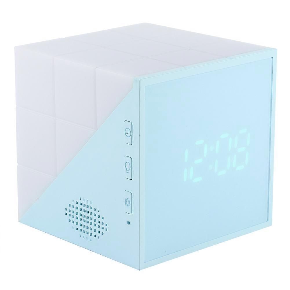Digital LED Alarm Clock Square Multi-Function Kid Night Light Decoration for Home Bedroom Gift