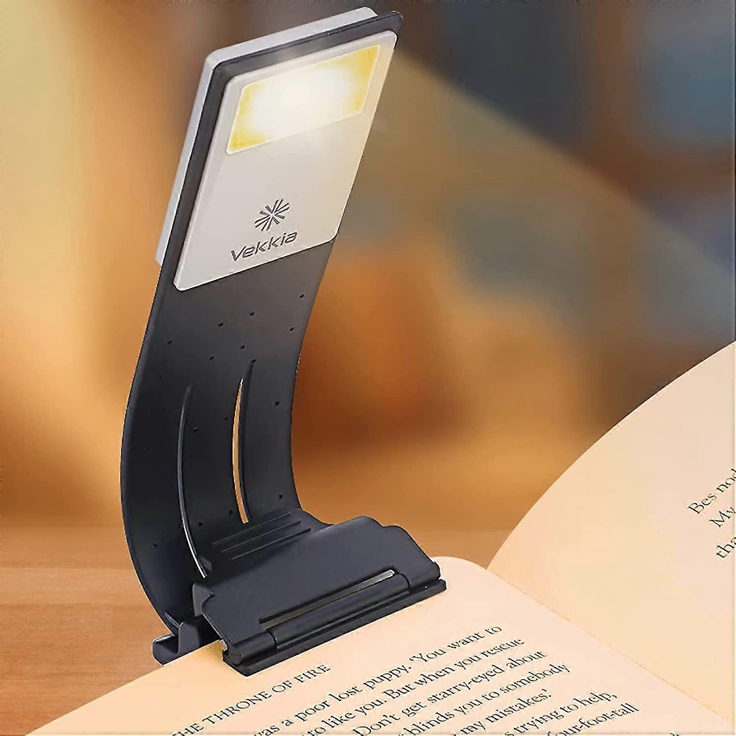 Bookmark Book Light, Clip On Reading Lights For Books In Bed, Infinite Brightness Levels, Soft Light Easy For Eyes, Built-in Usb Cable