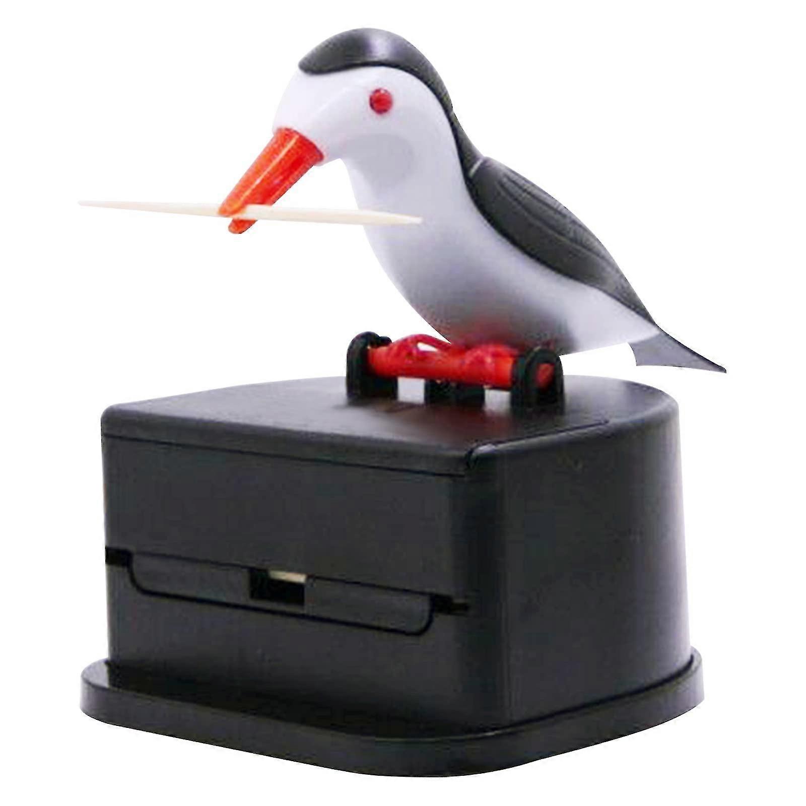 2023 - Bird Toothpick Creative Push Toothpick Bird Toothpick Holder (black)
