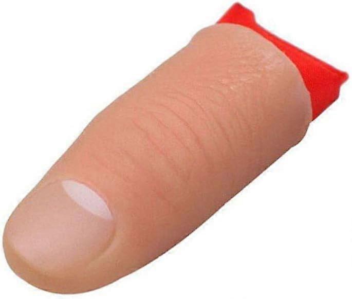 Fake Thumb with Sling Disappearing Fingers Realistic Severed Fingers Prank Toys for Halloween Decorations Magic Performance Props
