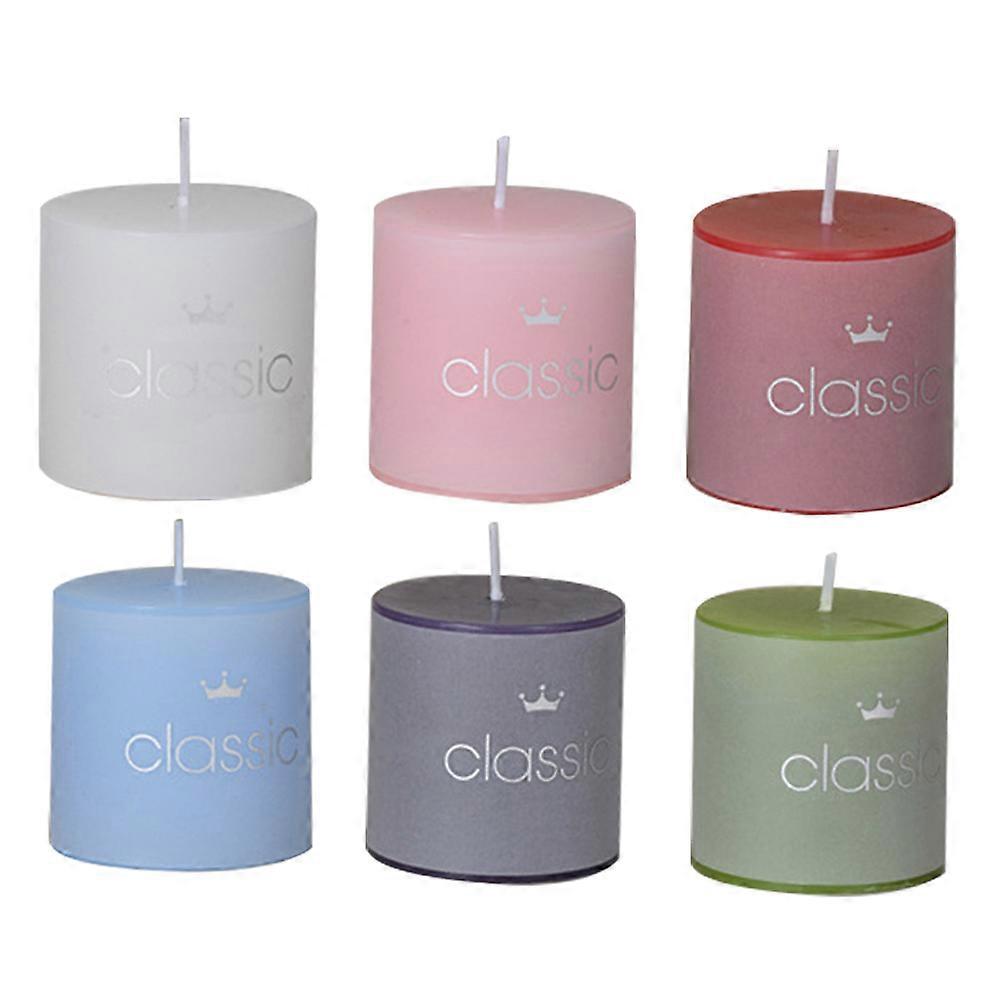 Classic Columns - 6 Pcs Birthday Romantic Candles for Wedding