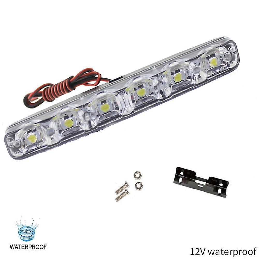 6LED Super Bright 12V Daytime Running Lights Flexible Waterproof DRL Daytime Running Driving Lights Fog Lamps Signal Light