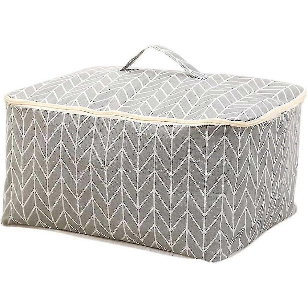 Large Linen Storage Bag - Durable, Dustproof, For Storing Clothes, Blankets, Toys