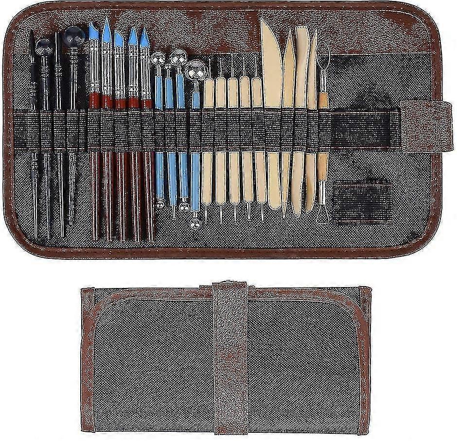 24pcs Ceramic Tool Clay Tool Modeling Tool Set - Pottery Tool For Ceramic Clay Wax Candles