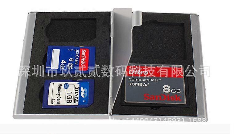 Metal multi-function card box PSV CF SD TF memory card storage box KH9