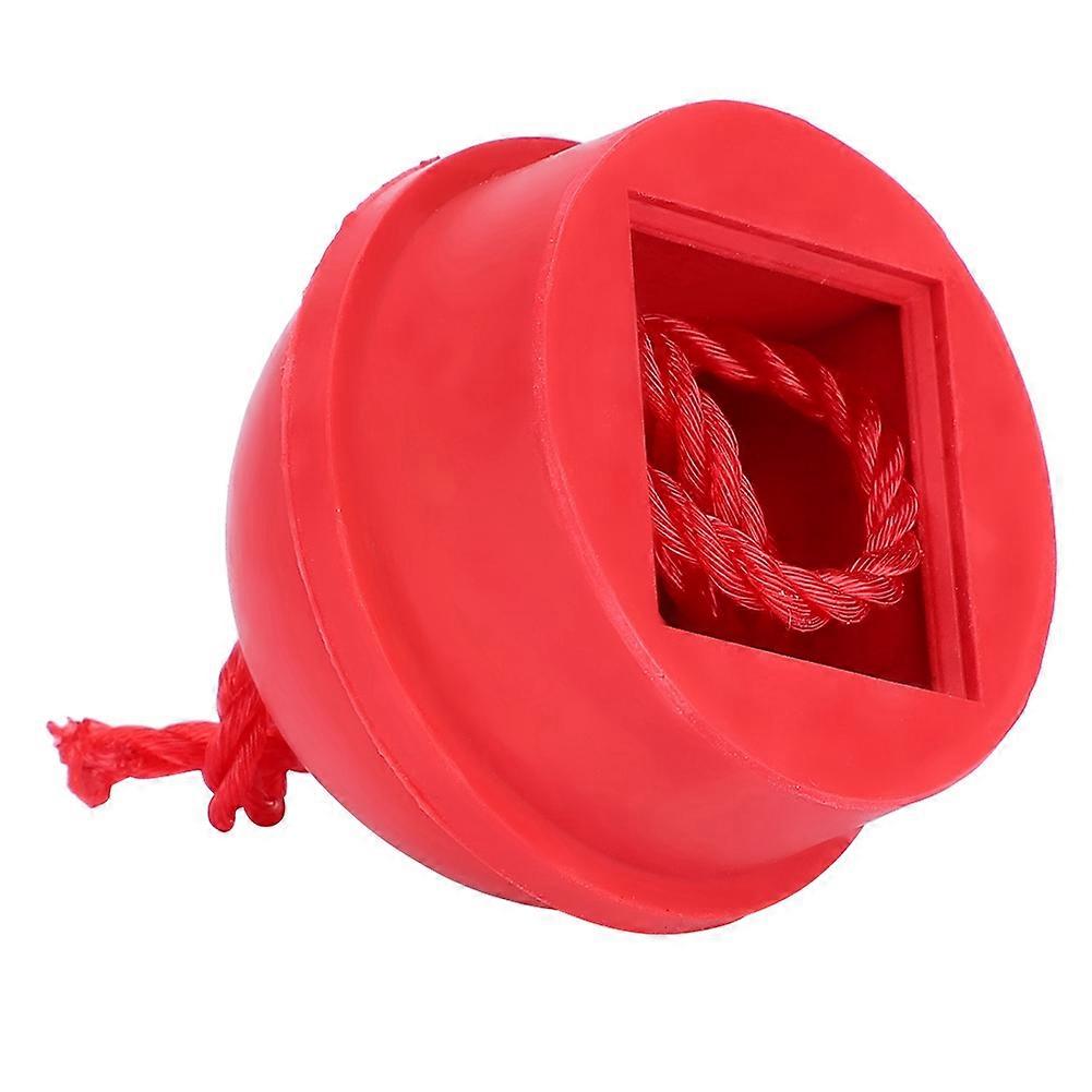 2pcs No Slip Queue Tip Chalk Billard Pool Queue Halter mit Kabel kompatibel Snooker Pool (Rot)