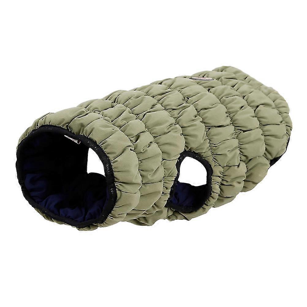 Double Side Elastic Pet Clothes Winter Warm Caterpillar Pet Coat pour Puppy Dog (taille M, Bleu Et Vert)-c