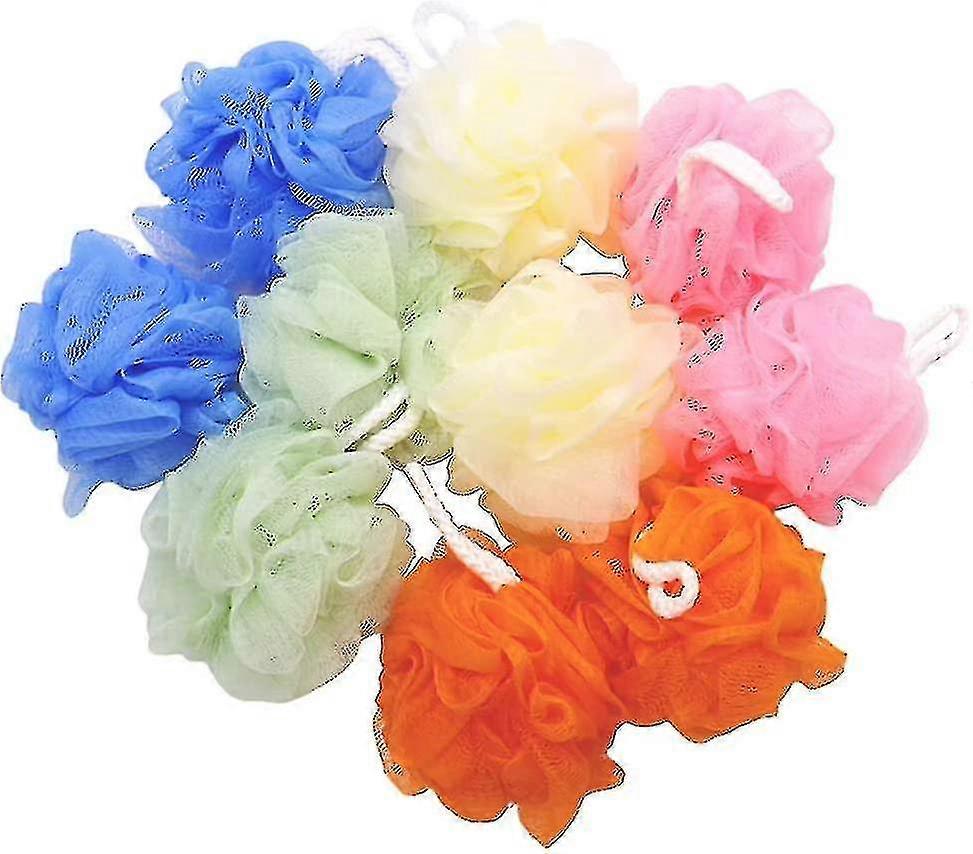 10er-Pack Duschschwamm Luffa, Mehrfarbiger Mesh-Duschball, wiederverwendbar
