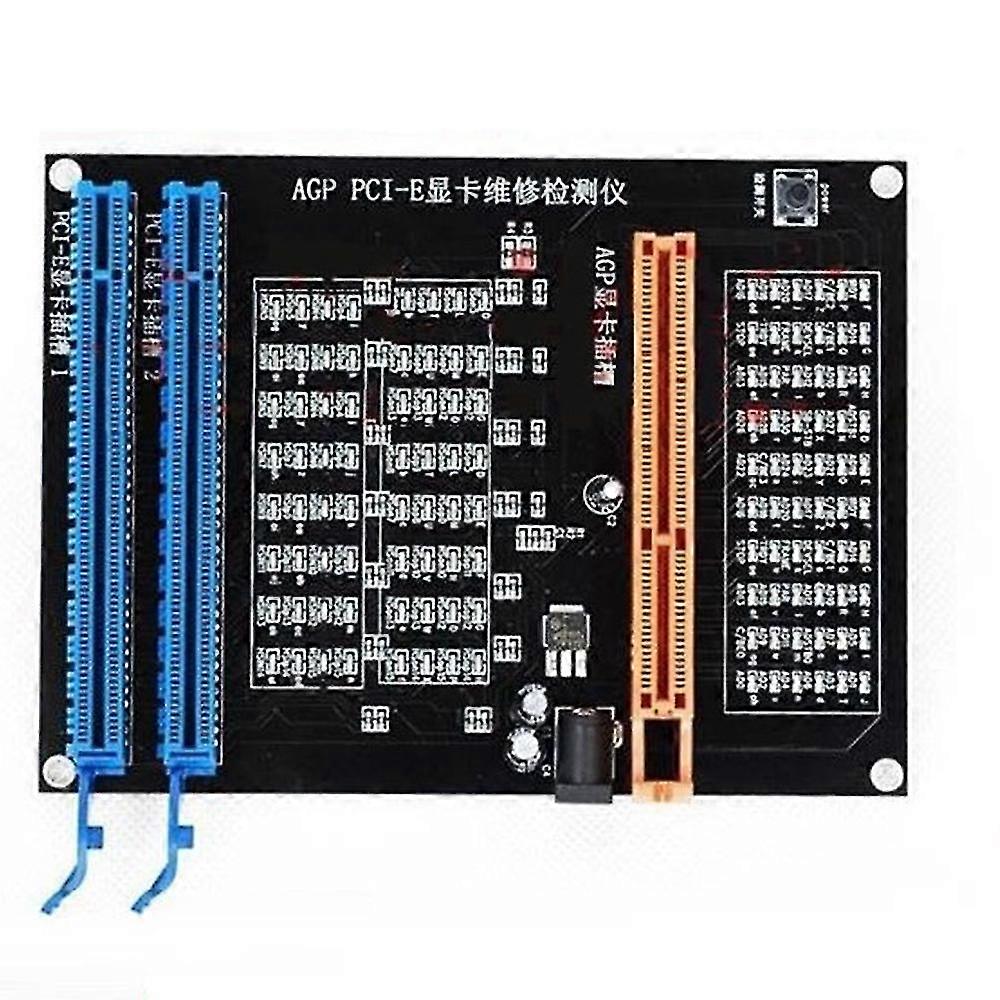 Agp Pci-e X16 Dual-purpose Display Video Card Checker Tester Graphics Card Diagnostic Tool