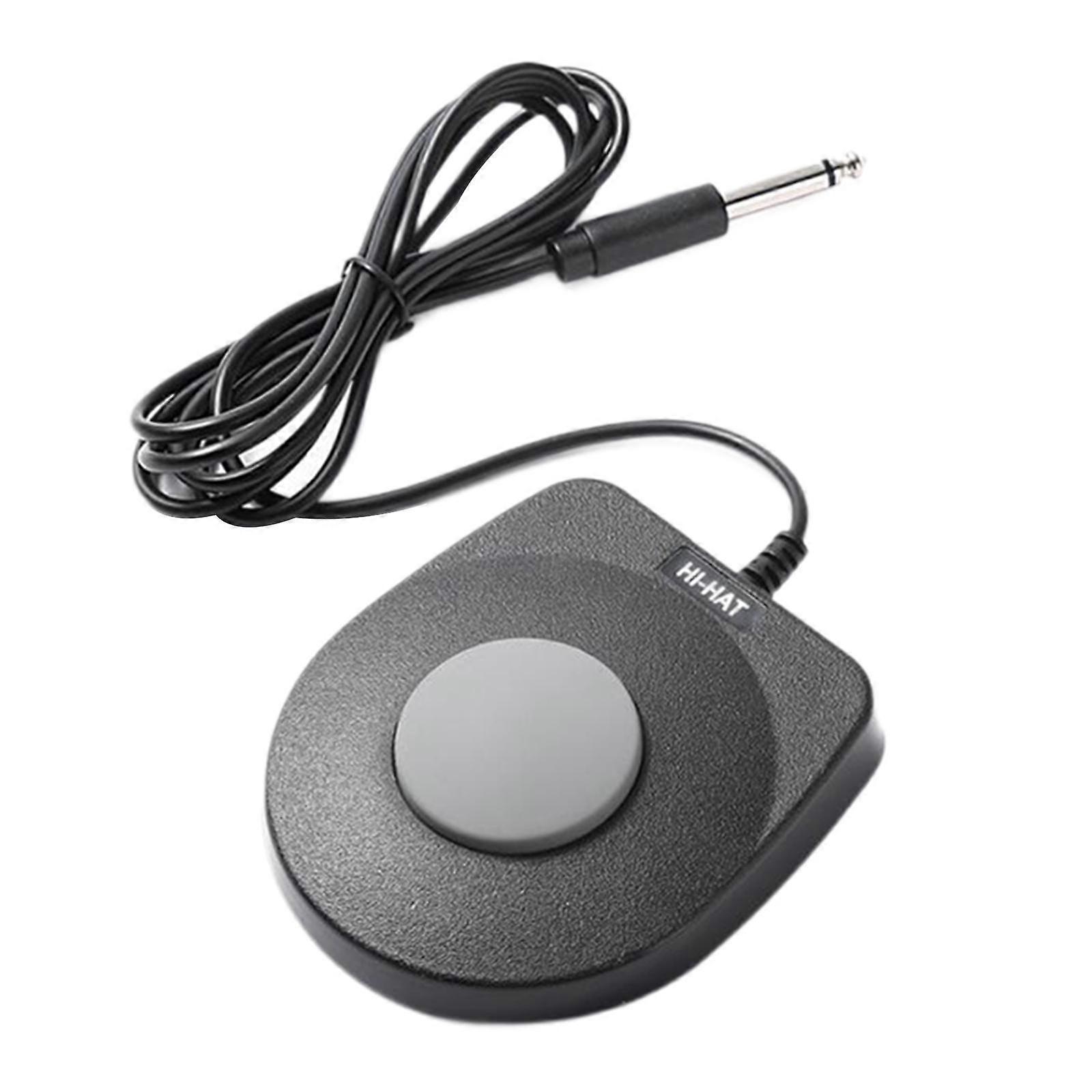 Sustain Pedalı Taşınabilir Piyano Klavyeler için Sustain Pedalı Davul Dijital Piyanolar 3.5 Arayüz Tek