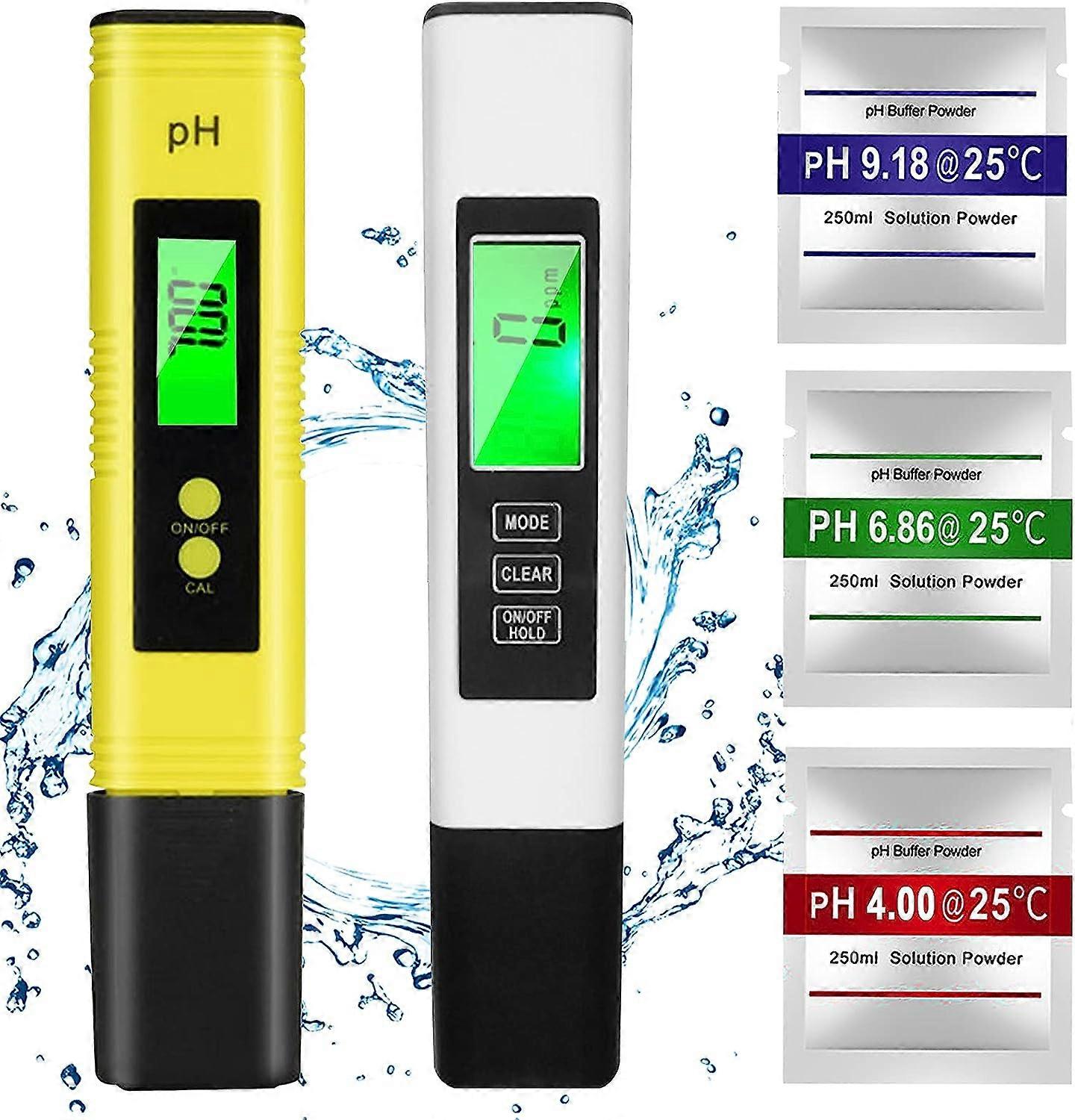 PH Meter,TDS&EC Meter Temperature, 4 in 1 PH Water Quality Tester with LCD Screen