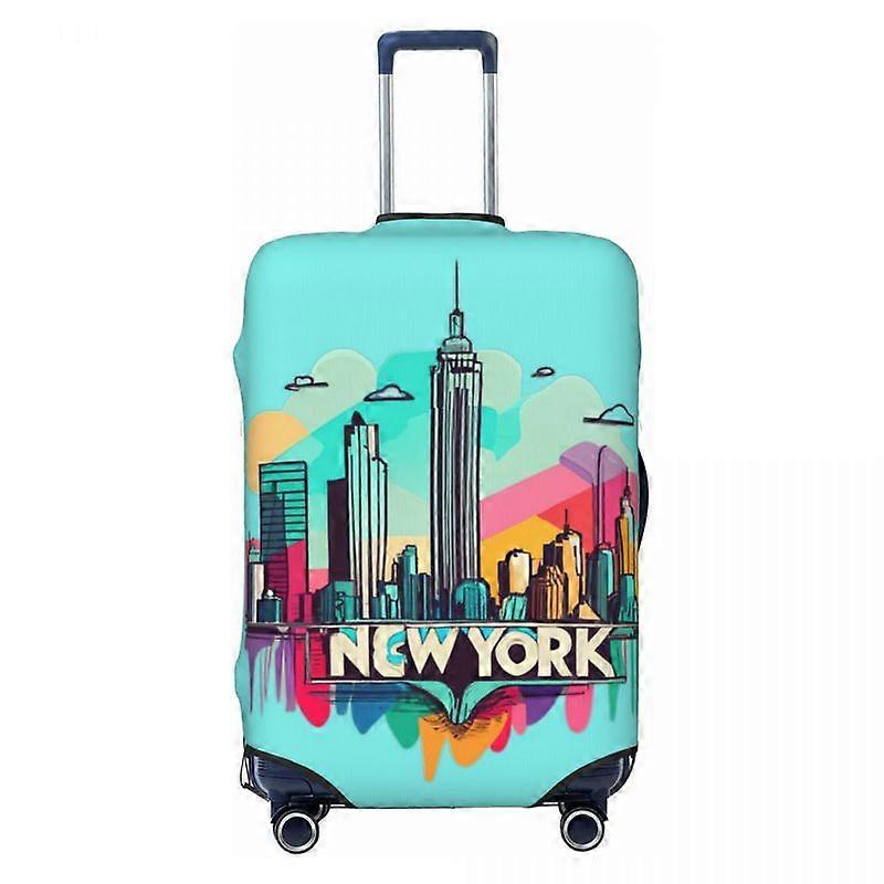 Housse de valise à motif graffiti créatif York City Business Protector Flight Elastic Bagages Accessoires
