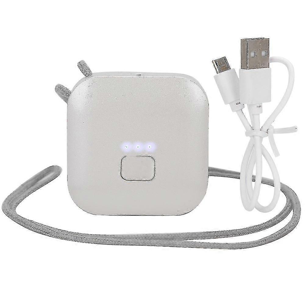 Portable wearable air purifier usb personal mini negative ion necklace air freshenerwhite