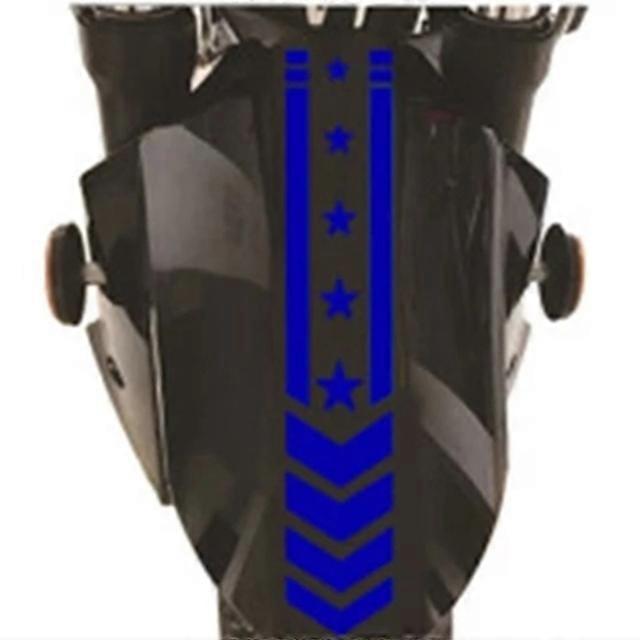Motorcycle Fender Stickers Scooter Refit Decals Striped Reflective Stickers Decorative Waterproof Stickers Safety Warning TapeVehicle Wraps