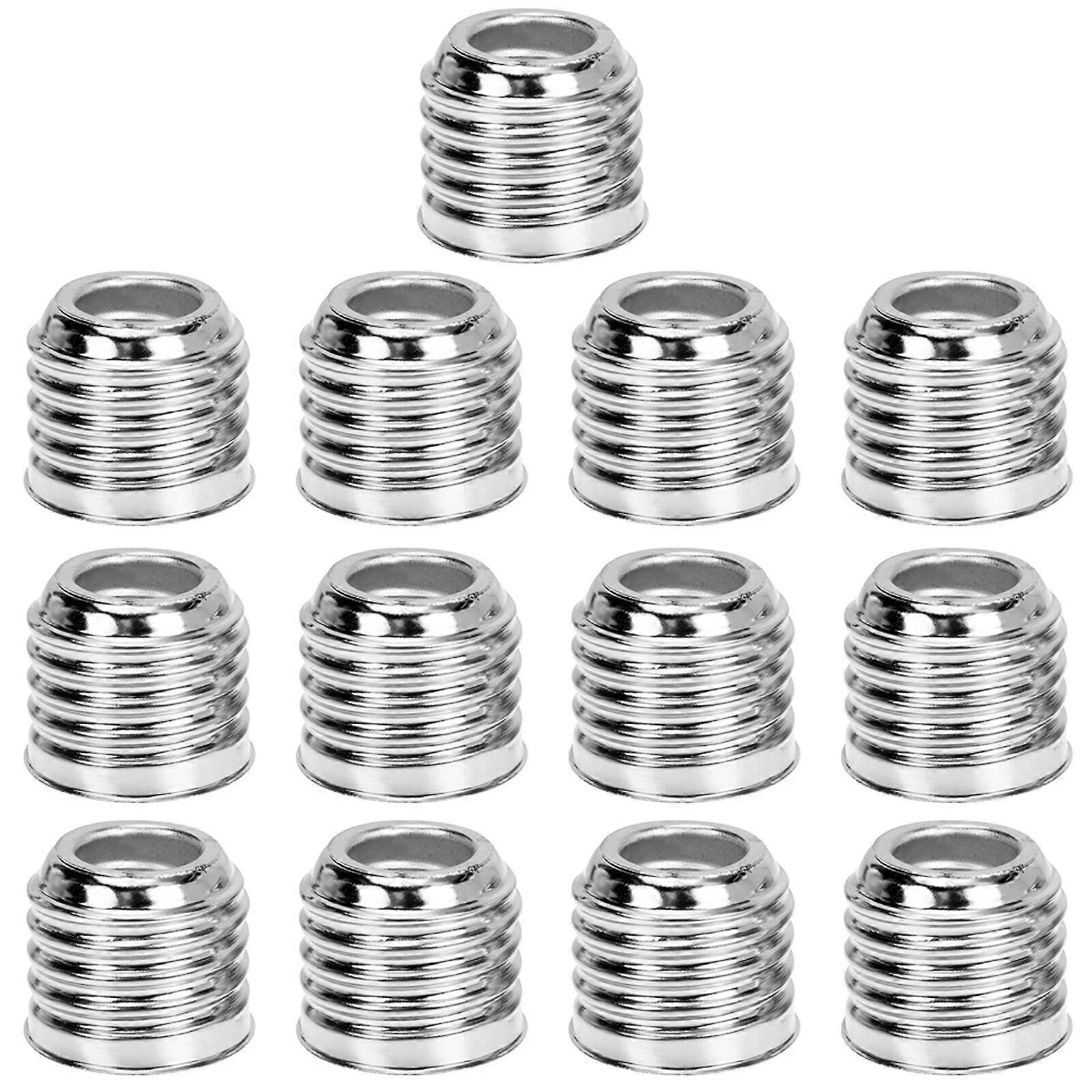 15pcs Light Bulb Adapter E14 Light Socket To E27 Light Socket Conversion Adapter