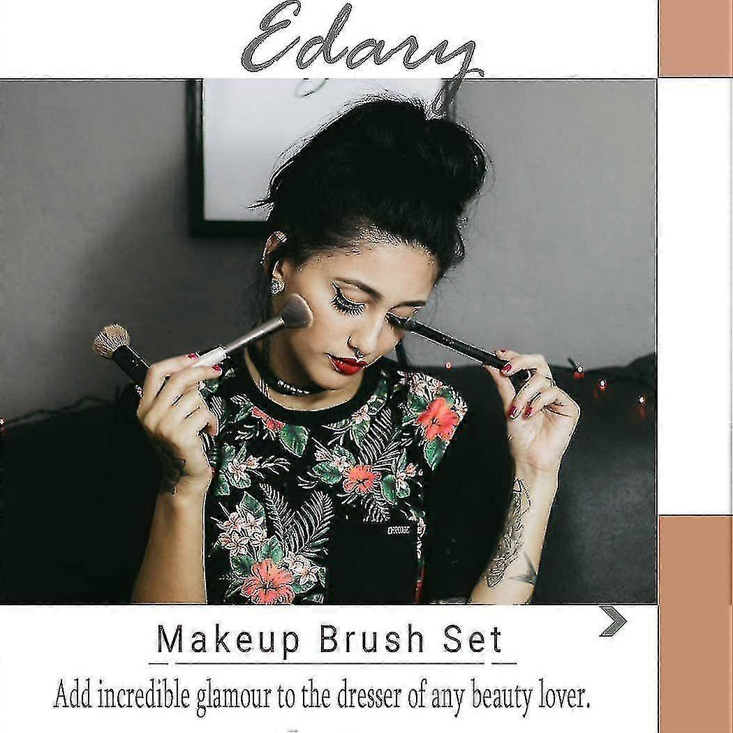 20 Eye Makeup Brushes Unicorn Gradient Eye Shadow Brush(white)