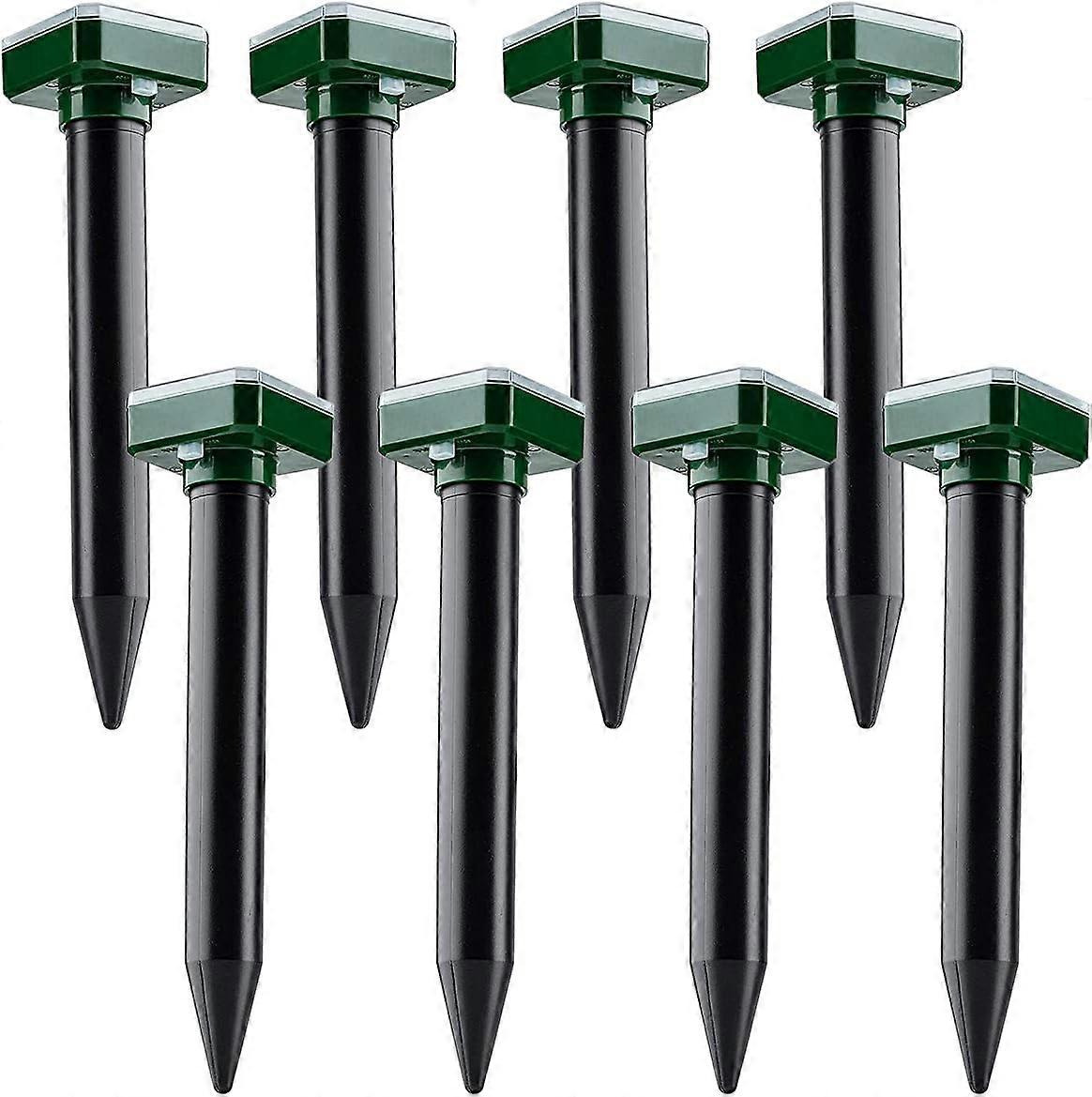 Solar powered mole repeller, sonic mole deterrent pest control rodent repeller snake chaser mole gopher vole.