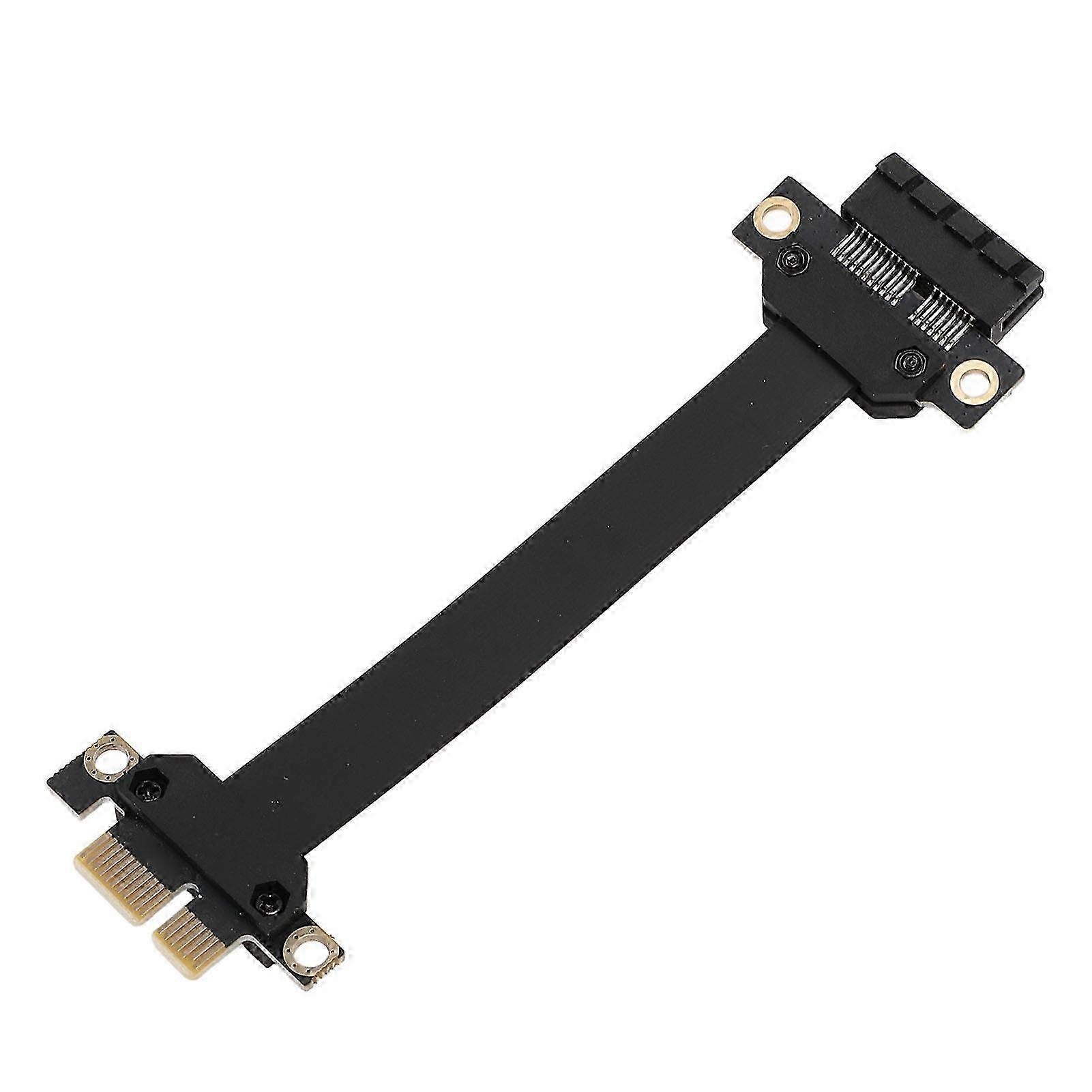 PCI Express X1 Adapter Cable Fast Data Transfer PCI Express 3.0 X1 to X1 Extension Cable for Sound Network Data Cards 10cm / 3.9in