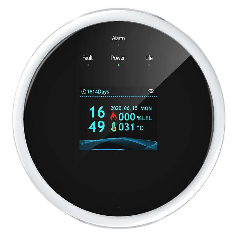 gas leak detector, fire security alarm, app control, smart sensor for connected home