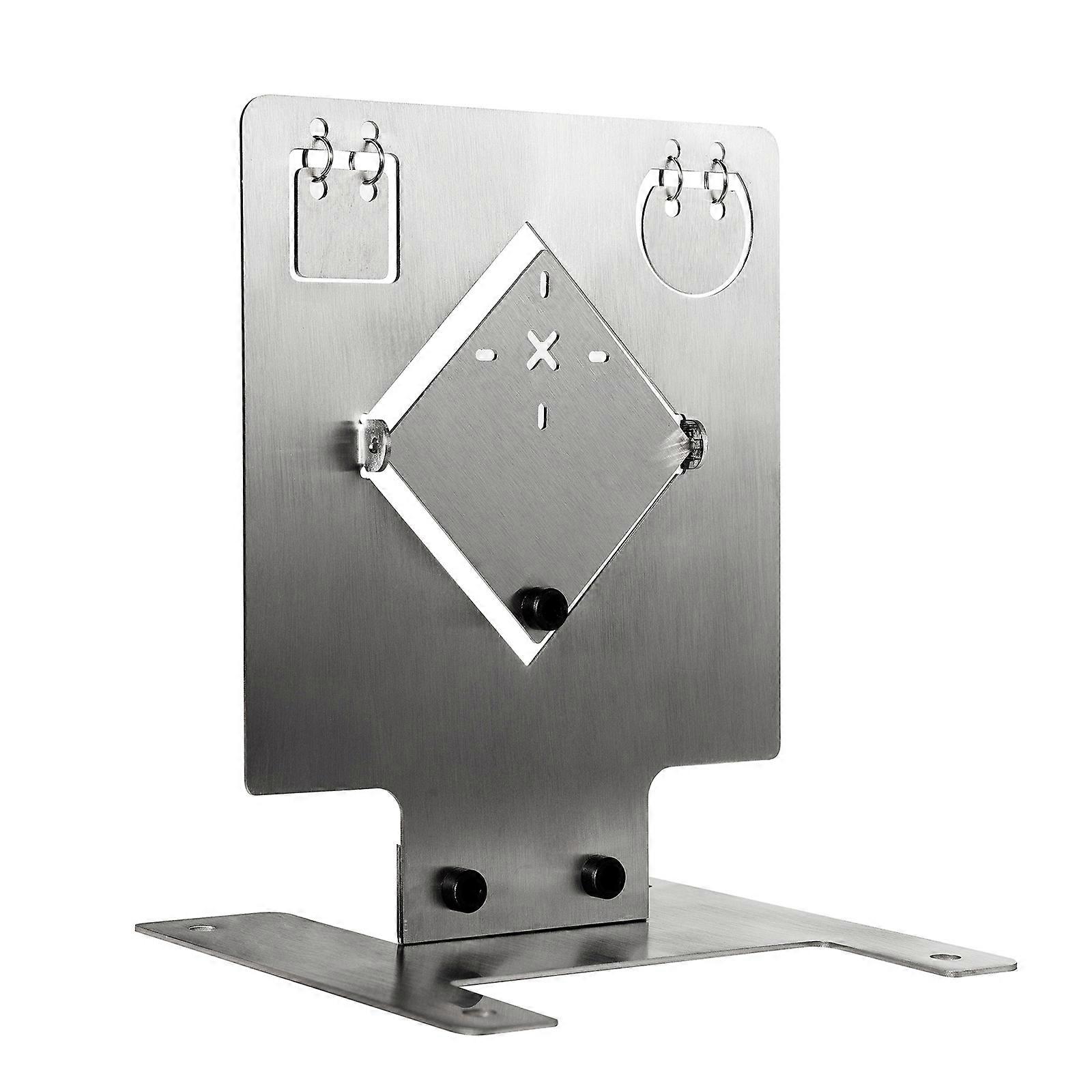 Stainless Steel Shooting Target for Precision Training - Automatic Reset and Loud Ring When Hit (20x14x4cm)