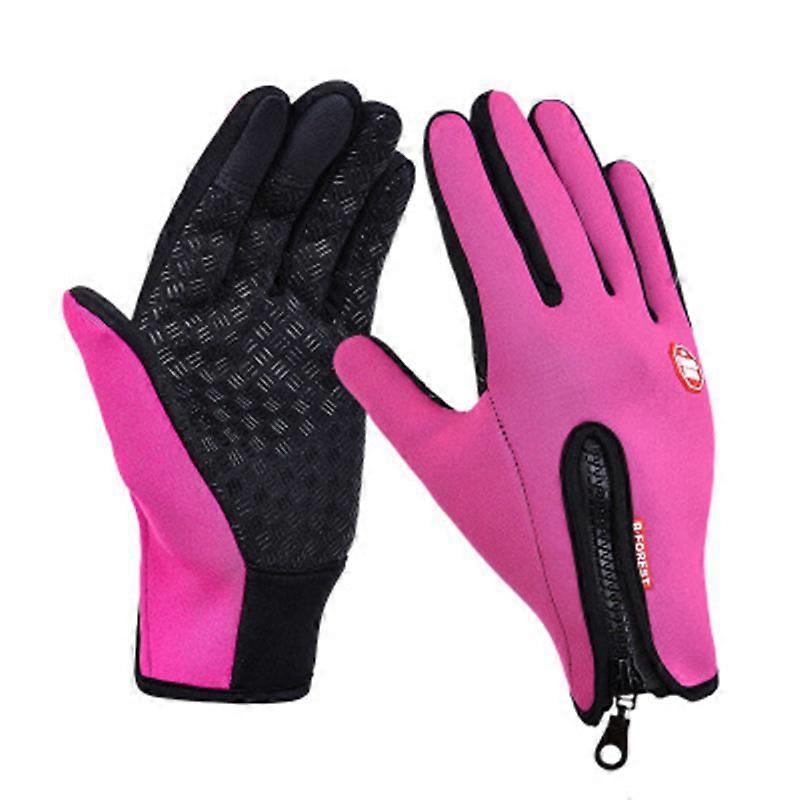 1 Pairs Gloves Anti Slip Windproof Thermal Warm Touchscreen Glove Breathable Tactico Winter Men Women Black Zipper Gloves