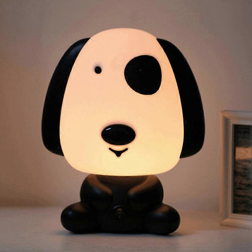 Creative Kids LED Table Lamp Krasno/ Dog Warm Plug-in Night Light Lampshade Friendly D Baby Bedroom Bedside Lamp EU Plug